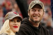 Gwen Stefani and Blake Shelton have a football date