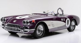 Purple People Eater Corvette races to auction