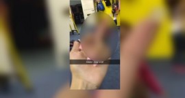 Day care worker fired for photo apparently showing her in obscene gesture toward kids