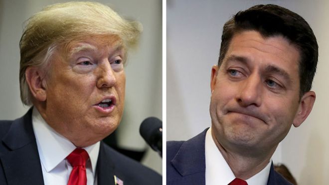 Birthright citizenship: Trump lashes out at Paul Ryan