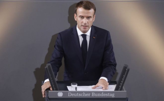 France’s Macron: Europe must unite to prevent ‘global chaos’