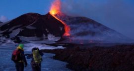 Mount Etna erupts in Sicily amid dozens of tremors