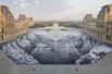 Visitors shred artist’s huge Louvre paper artwork in one day