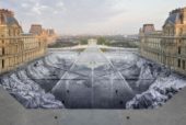 Visitors shred artist’s huge Louvre paper artwork in one day